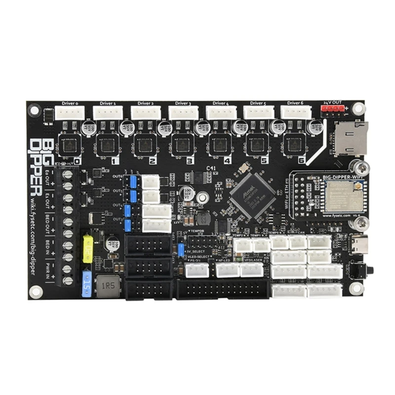 

594F Upgrade 3D Printer Control Board Large Dipper Duet 3 Mini 5+ WiFi Adapter for Voron BLV TMC2209 3D Printer Module Part