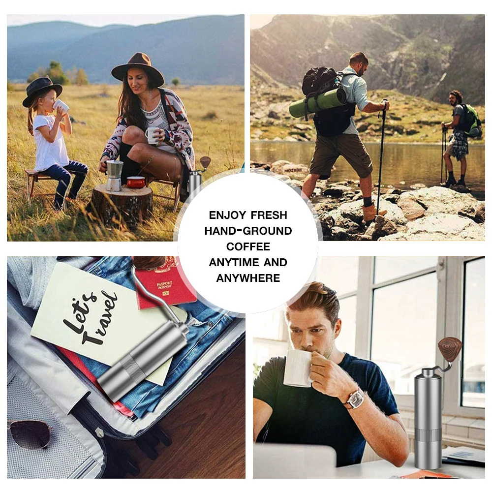 

High Quality Mini Coffee Grinder Stainle Steel Hand Manual Coffee Grinder Bean Machine Burr Grinders Mill Kitchen Coffee Machine