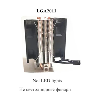 CPU Cooler 3Pin 2 тепловые трубки Процессор теплоотводы, но тихими вентиляторами для Intel LGA775/1156/1155/1151/1366/2011 для AMD cpu вентилятор - Цвет лезвия: CPU Cooler