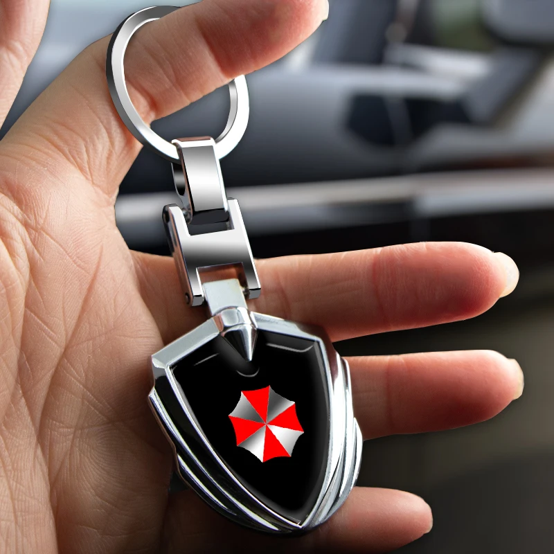 

Car metal keychain waist hanging single ring anti-lost chain For Umbrella Toyota Skoda Suzuki Citroen Fiat Corporation Car goods