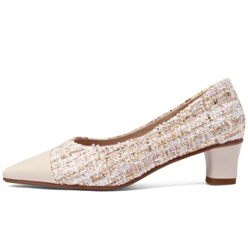 LOVEXSS Women Pumps Suede Square High Heel Shoes Real Leather Lady Size 33-43 Comfortable Professional Women's 2020 | Обувь