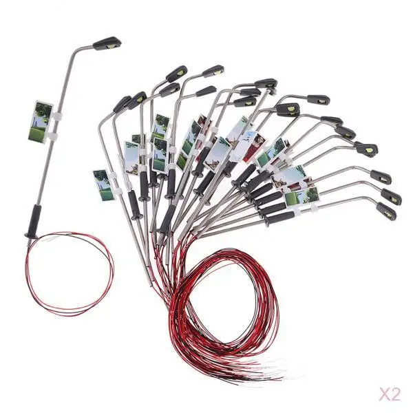 Модель 40x для железнодорожного поезда уличные фонари масштаб 1:100 светодиодов