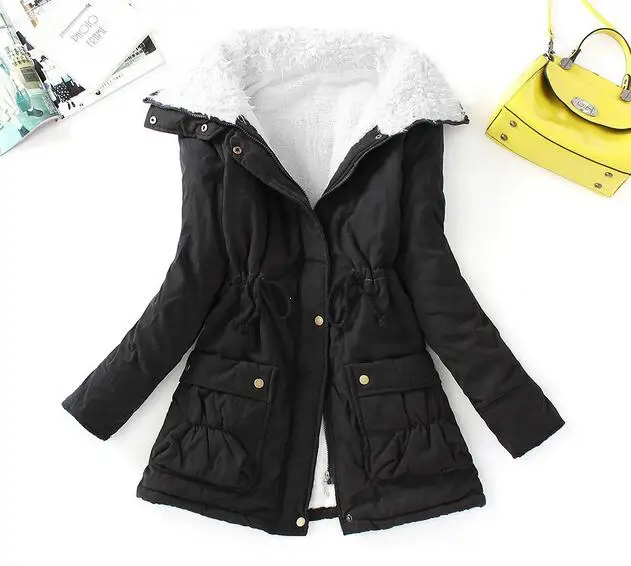 

Winter Jacket Children 2021 New Thick Cotton Padded Teenager Girls Outwear Coat Casual Turn-down Collar Kids Long Warm Parka