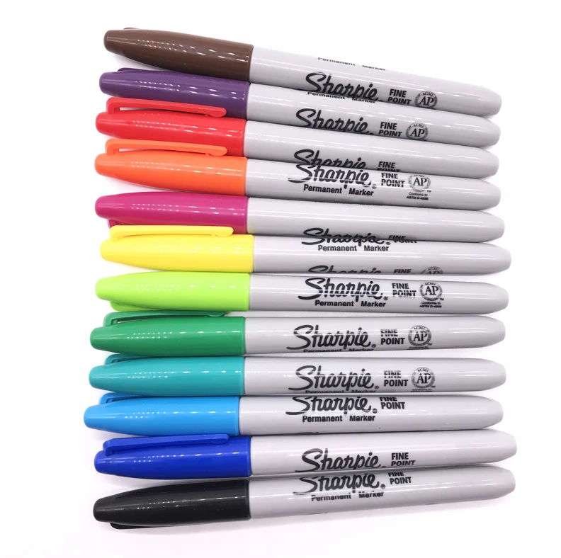 Перманентный маркер Sharpie 30001 водостойкий с тонким наконечником 1 мм гладкий