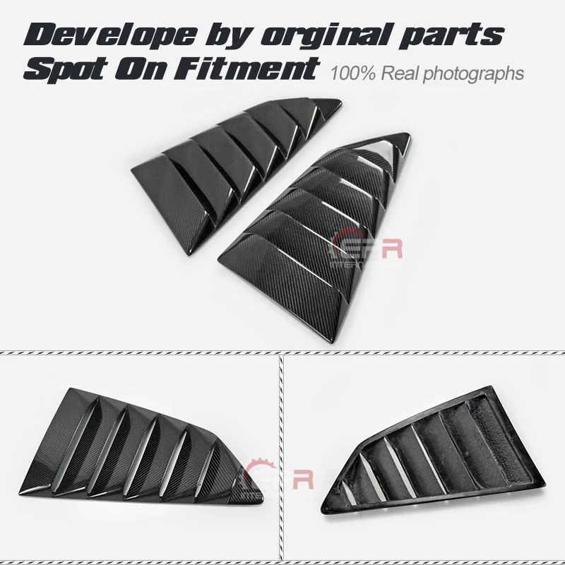 Автомобильный Стайлинг решетки для заднего стекла из углеродного волокна