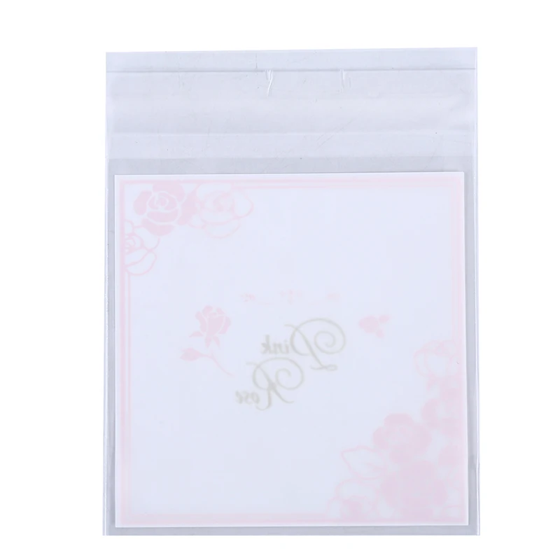 100 шт./упак. прозрачная простая самоклеящаяся сумка для мыла розовая роза кружево