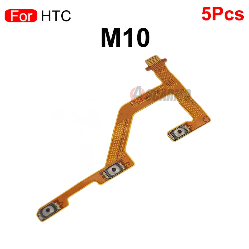 5Pcs For HTC 10 M10 evo Power ON OFF Buttons Flex Cable Repair Replacement Parts | Мобильные телефоны и аксессуары