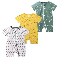 3pcs baby rompers 100 cotton newborn baby girls clothes cartoon infant body short sleeve clothing summer baby boys jumpsuit