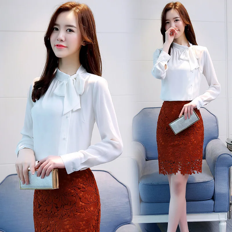 Женская шифоновая блузка с длинным рукавом элегантная рубашка бантом фиолетовая