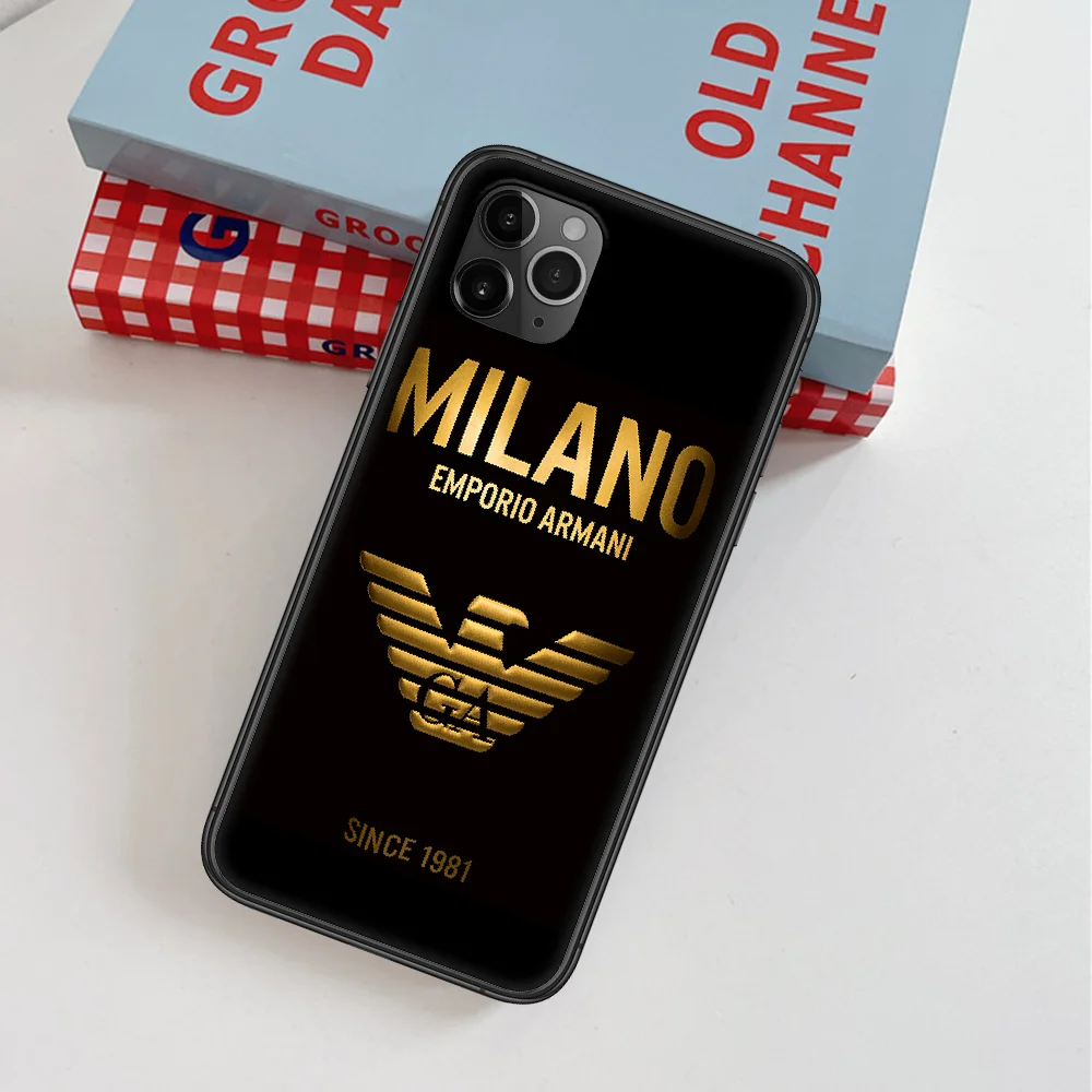 

Giorgioe Italy Luxury Trend EA7 Phone Case For IPhone 4 4s 5 5S SE 5C 6 6S 7 8 Plus X XS XR 11 12 Mini Pro Max 2020 black