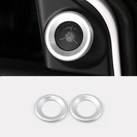 abs matte car front speaker audio horn ring frame panel cover trim car styling for honda cr v crv 2017 accessories 2pcs