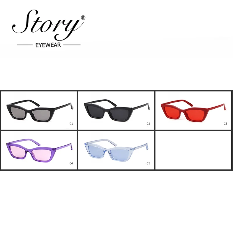 История 2018 новые модные солнцезащитные очки кошачий глаз для женщин брендовые