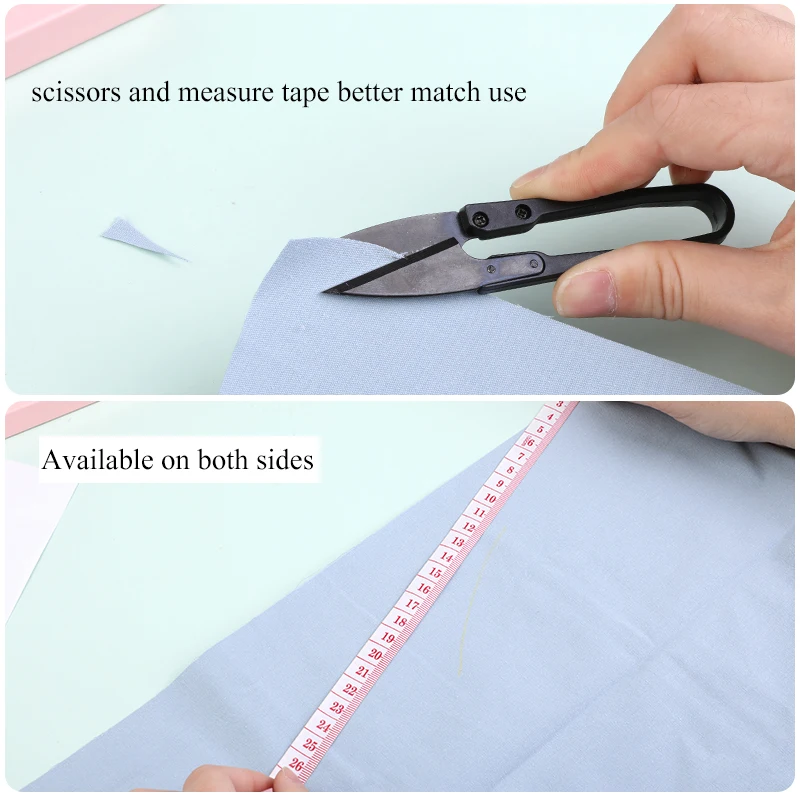 

LMDZ 3Pcs Plastic French Curve Metric Sewing Ruler Body Measuring Ruler Sewing Tailor Soft Tape Yarn U-Shaped Scissors Household