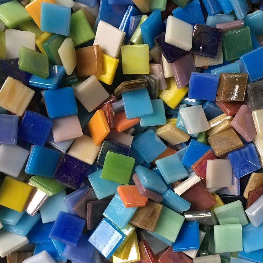 100 г DIY творческие смешанные цвета 1 5 см фотоинкрустация плитки стены материалы