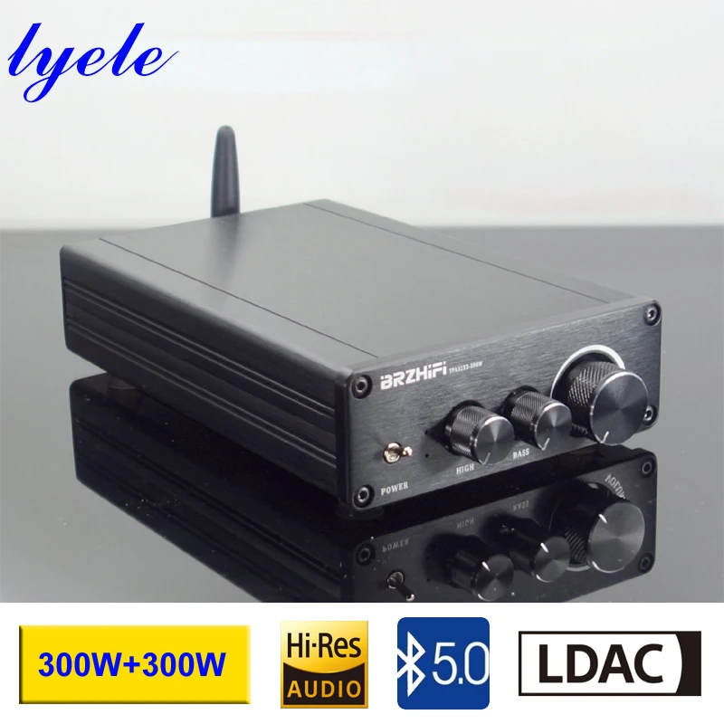 

Lyele аудио Tpa3255 звуковой усилитель 300 Вт * 2 Bluetooth 5,0 класса D HIFI мини аудио LDAC стерео APTX HD PCM5102A усилитель мощности
