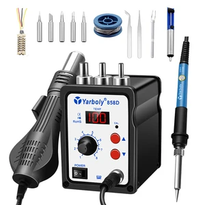 Паяльная станция 858D BGA, фен для пайки, 220 В, для ремонта SMD, сварка, SMT