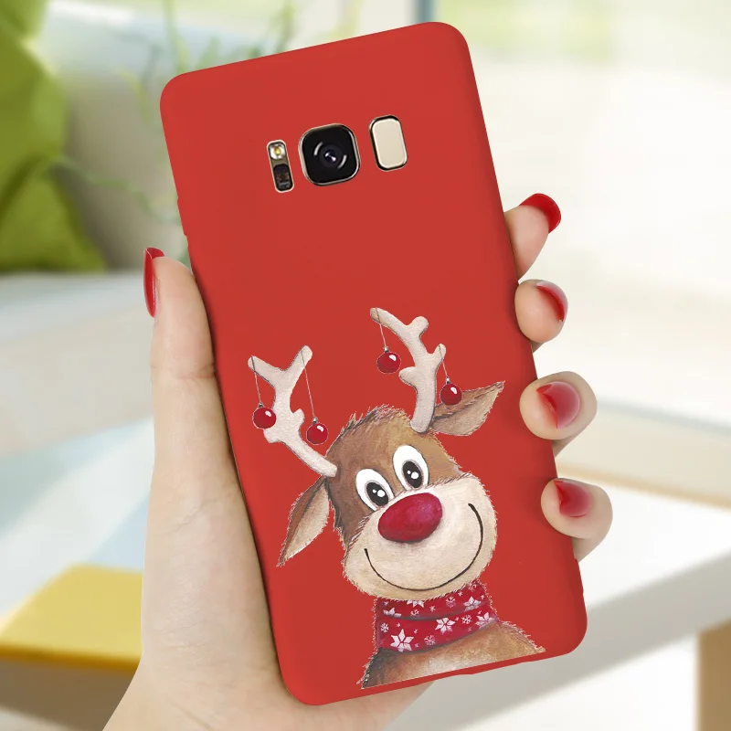 Рождественский подарок чехол из ТПУ для Samsung A50 A40 A30 A20 A10 A70 J4 J6 Plus 2018 A5 2017 A8 A7