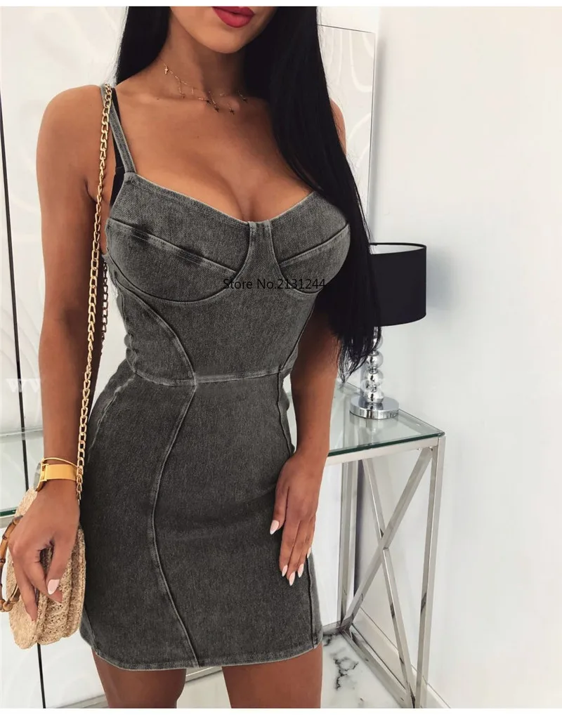 Сексуальное женское джинсовое платье для уличной одежды лоскутное дизайнерское