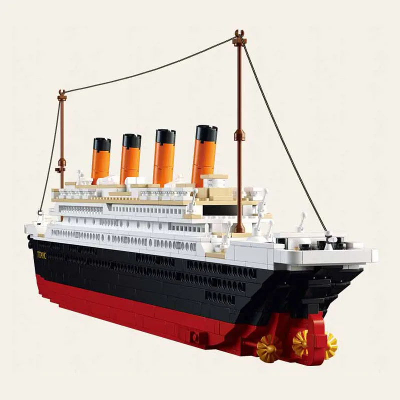 

Sluban 1012Pcs Titanic RMS Cruise Boat Ship City Model Building Blocks Kits 3D Educational Figures Diy Toys For Children Gift