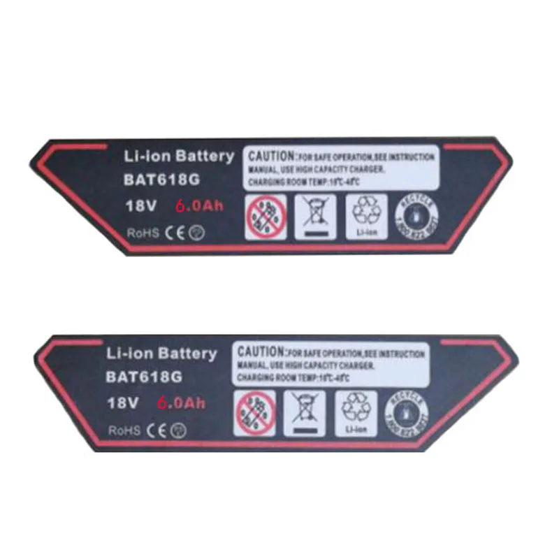 Наклейка для литий-ионной батареи Bosch 18 в 4 А · ч 5 6 BAT610 BAT609G BAT618 BAT618G 2 комплекта |