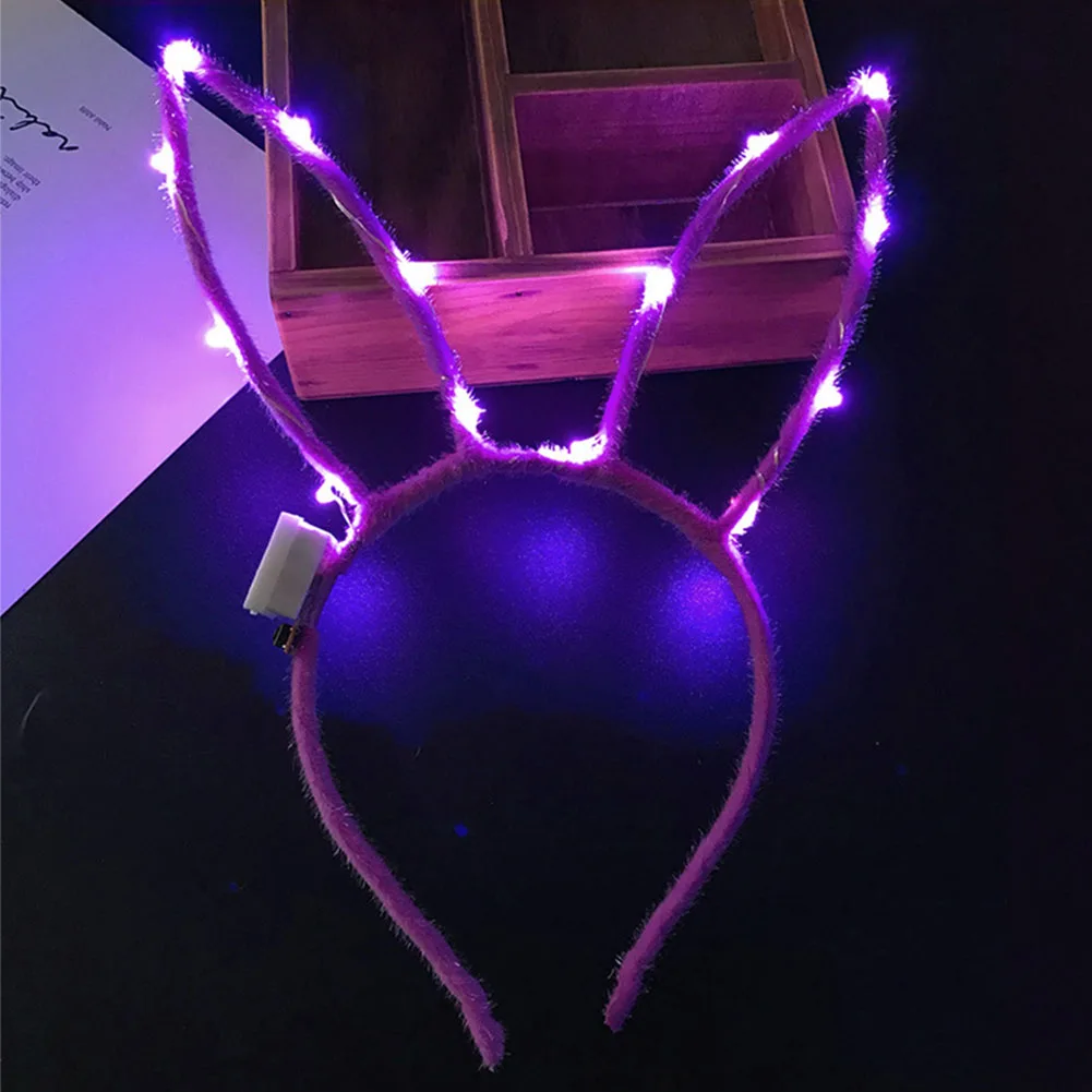 Кролик уши кролик милое мигающее украшение подарок женский обруч для головы