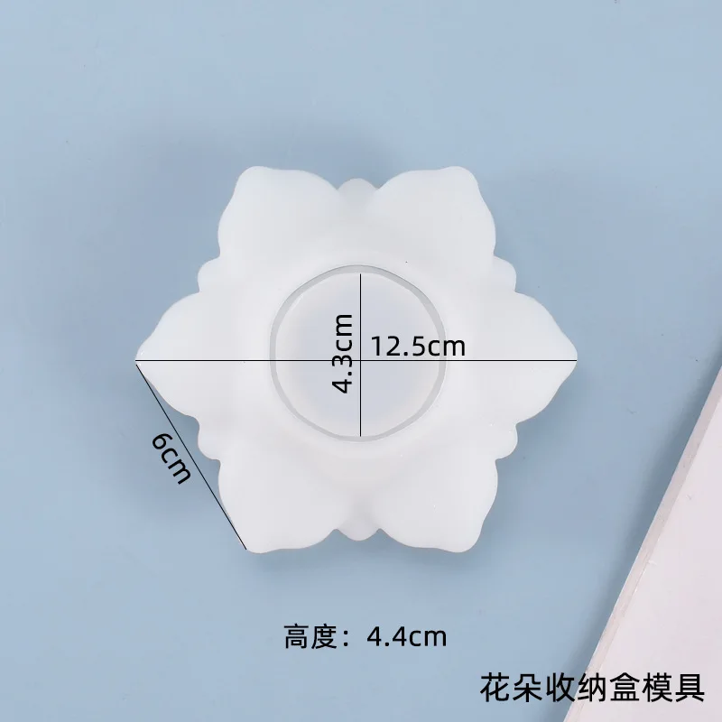 

Flower Tray Storage Box Silicone Mold Resin Mold For DIY Epoxy Resin Jewelry Box Home Decoration Crafts Handmade Mould Tools