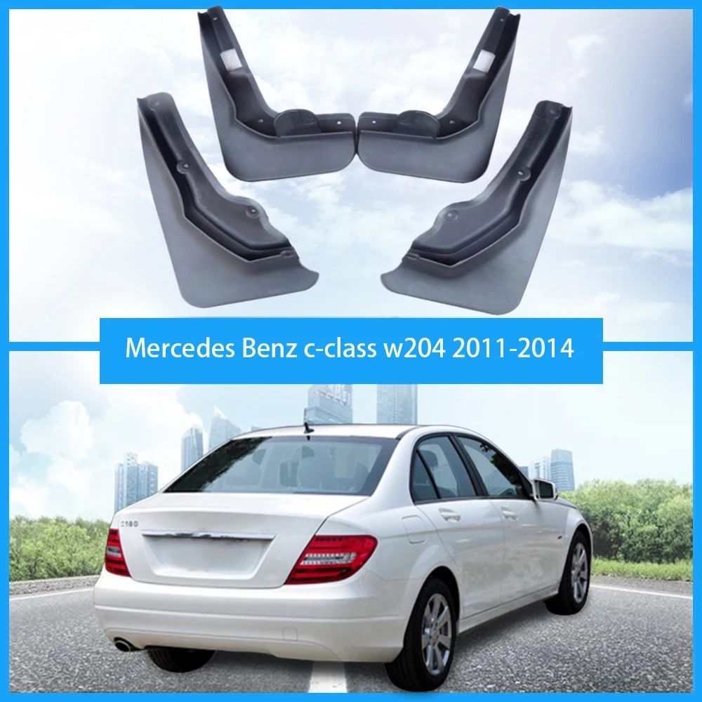 4 шт. автомобильные аксессуары для Mercedes Benz c класс W204 Брызговики автостайлинг в 2011