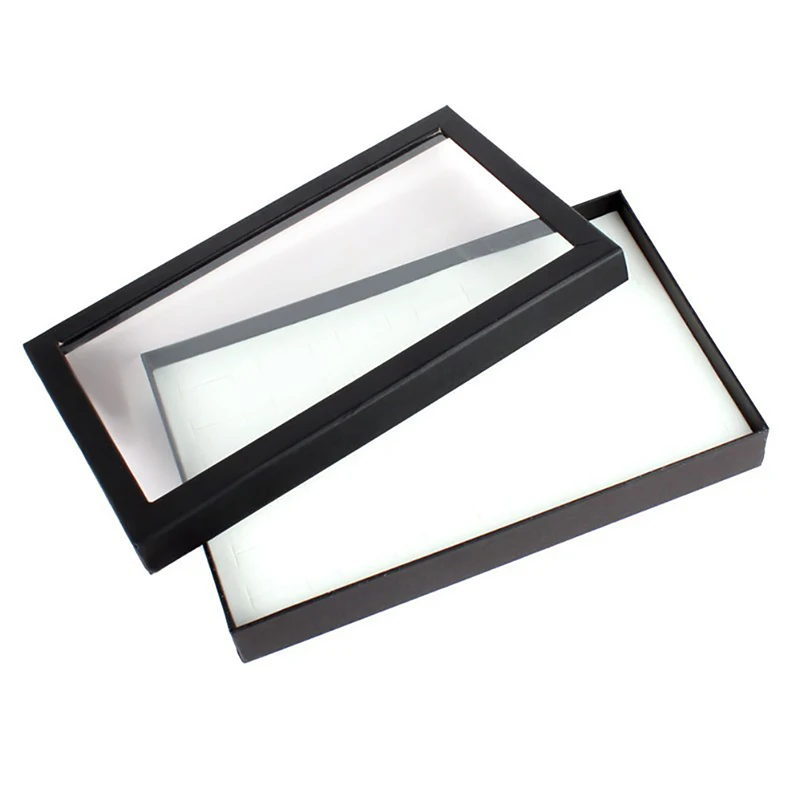 

Earring Case Display PVC 36 Slots Ring Box Tray Storage Case Earrings Jewelry Display Holder Organizer Practical Show Case