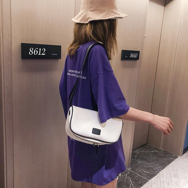 Простые Дизайнерские Для женщин широкий ремень сумки на одно плечо сумка через