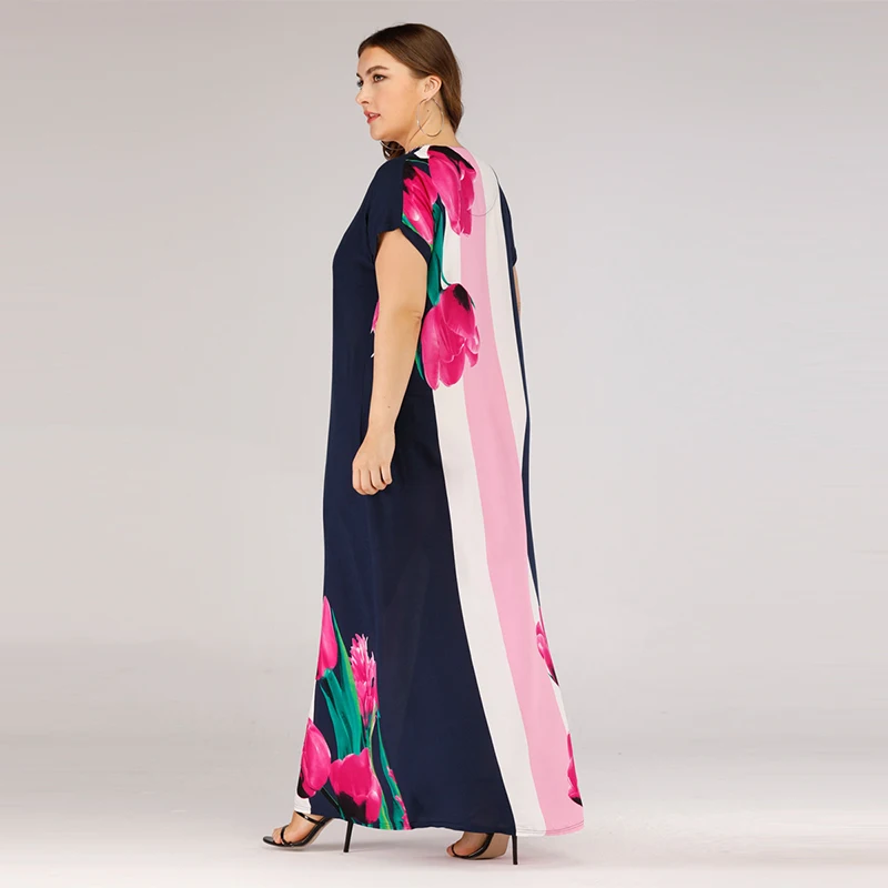 Новое мусульманское платье арабское ислам Дубаи модная одежда с вышитым принтом