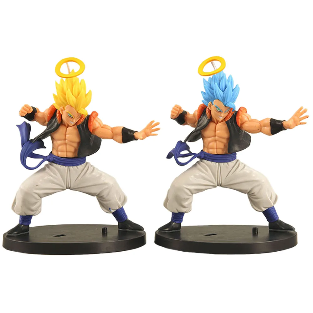 15cm Dragon Ball Z DBZ Anime Vegeta Angel with Ring Yellow Blue Hair Battle Decoration Action Figure Model Toys Dolls Kids Gift - купить по