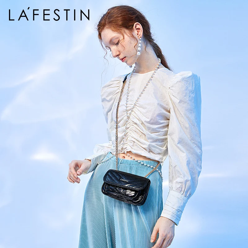

LA FESTIN Bag 2020 new trendy fashion leather chain postman bag female shoulder messenger mini small bag