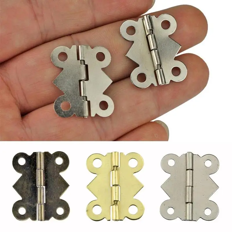 10 шт 180 мини Античная бронзовая Бабочка Форма петли ювелирных изделий деревянная