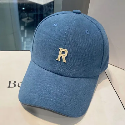 

Women and men couple baseball cap 7 colors fashionable R label summer outdoor UV protection and traveling visor hat