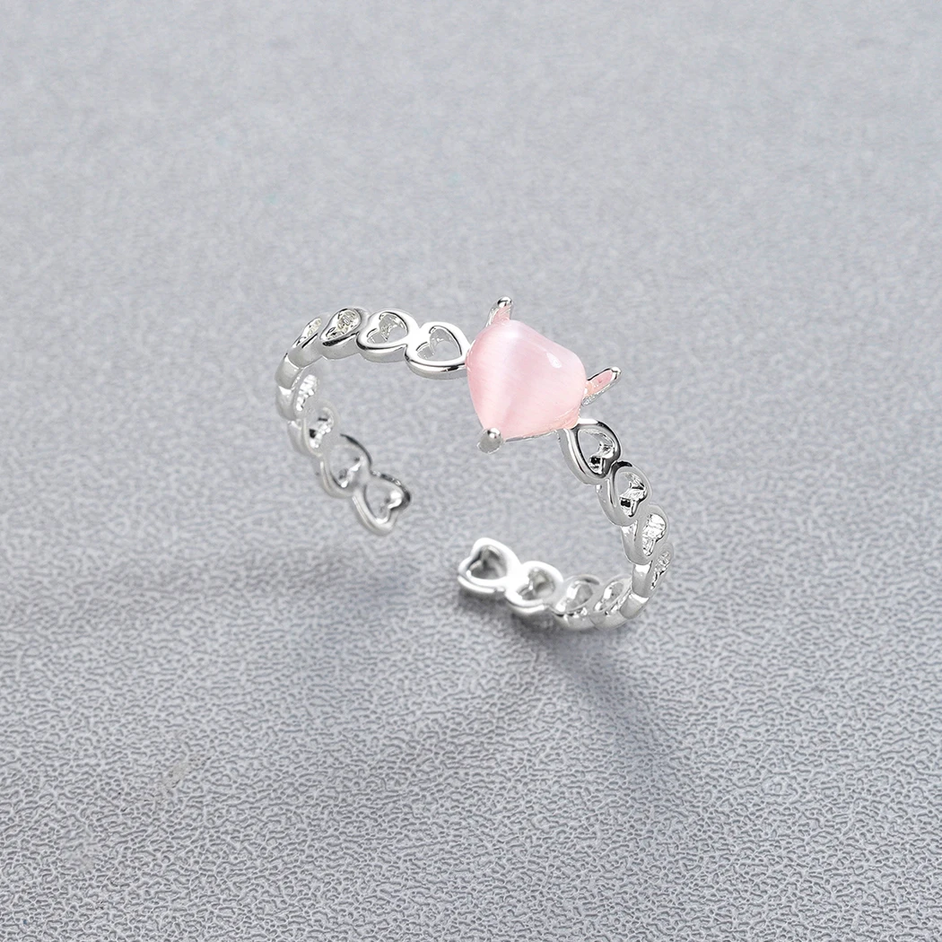 Cxwind модные розовые кольца в форме сердца для женщин прекрасное кольцо с полым