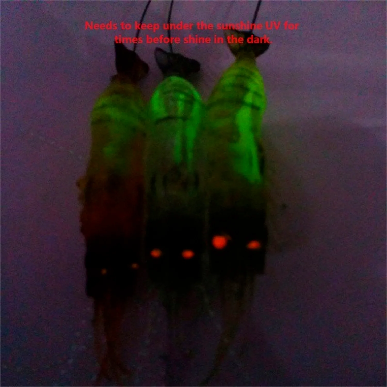 SPORTSHUB 10CM 6G Luminous Soft Lures Fake Shrimp Lures Soft Baits Soft Fishing Lures Fishing Baits Artificial Baits NR0022