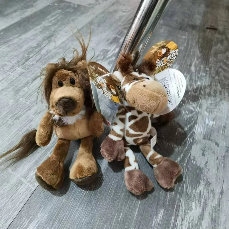 Cute 15cm Giraffe Lion Elephant Monkey Pendant Lovely Plush Stuffed Animal Deer Doll Toys For Kids Christmas Gifts | Игрушки и хобби