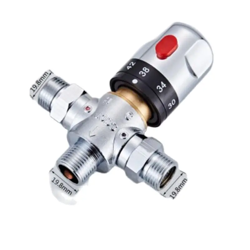 Copper Thermostat Valve Solar Water Temperature Regulator Household Electric Heater Automatic Mixing Mounted | Автомобили и