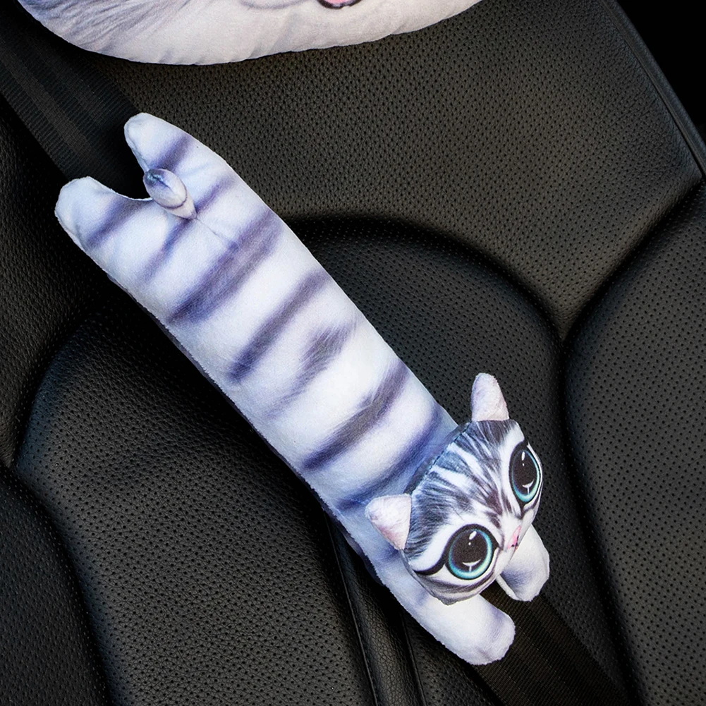 Автомобильный ремень безопасности крышка плюшевые плечевая накладка милые 3D