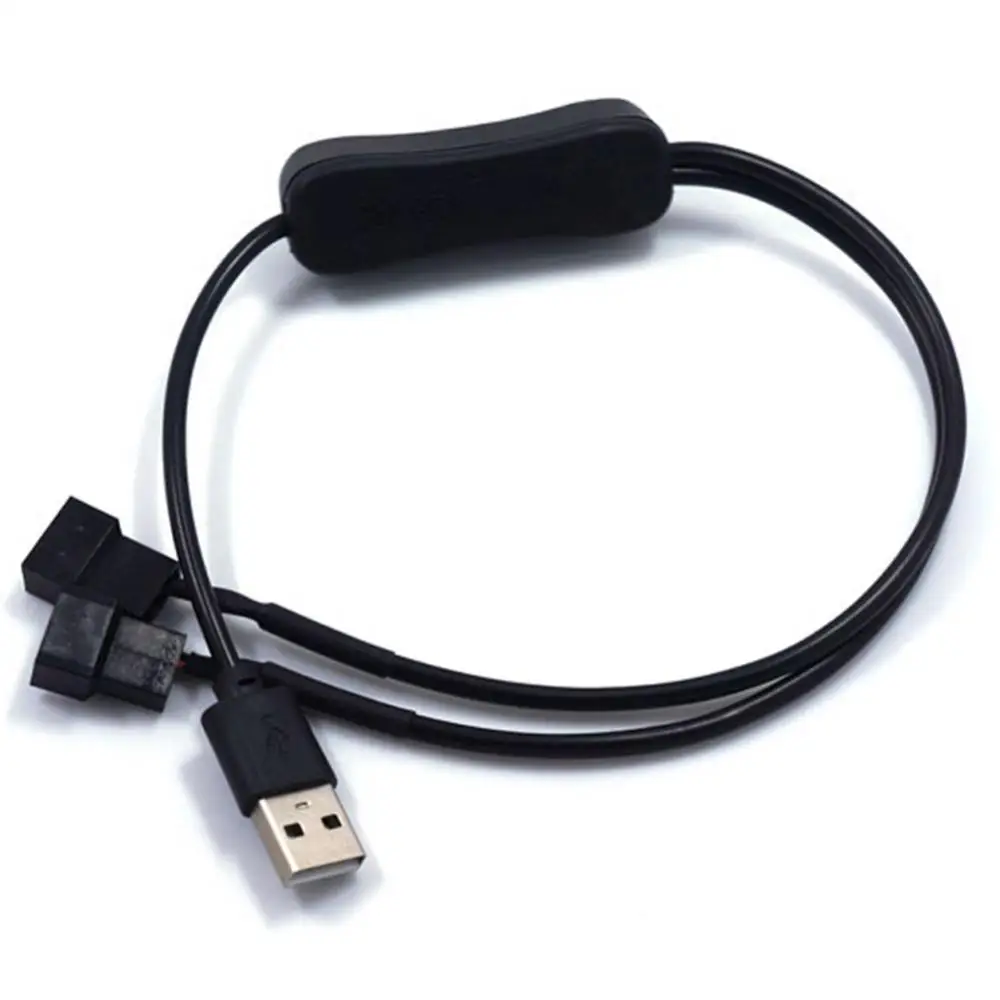 5V 2 Way USB до 4 Pin адаптер конвертер кабель соединитель вентилятора компьютера
