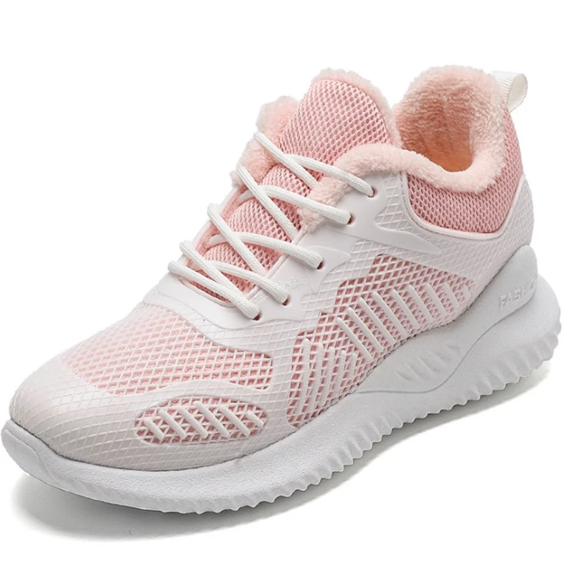 

Women Sneakers Fashion Winter Women Shoes Flats Platform Casual shoes For Women Comfortable Increase Warm Plush Off White Shoes