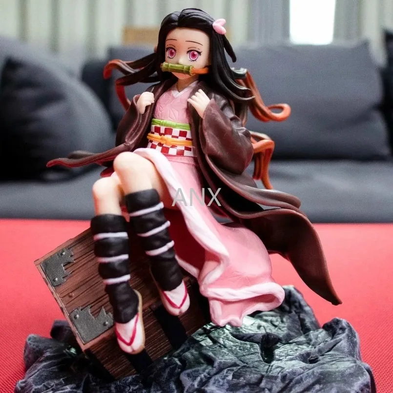 

17CM Demon Slayer Kamado Nezuko Peripherals Figure PVC Action Anime Collection Doll Model Toy demon slayer great gifts