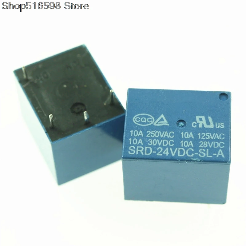 5 шт. 4 контакта SRD-05VDC-SL-A SRD-12VDC-SL-A SRD-24VDC-SL-A генератор импульсов реле 10A 5V 12V 24V DC |