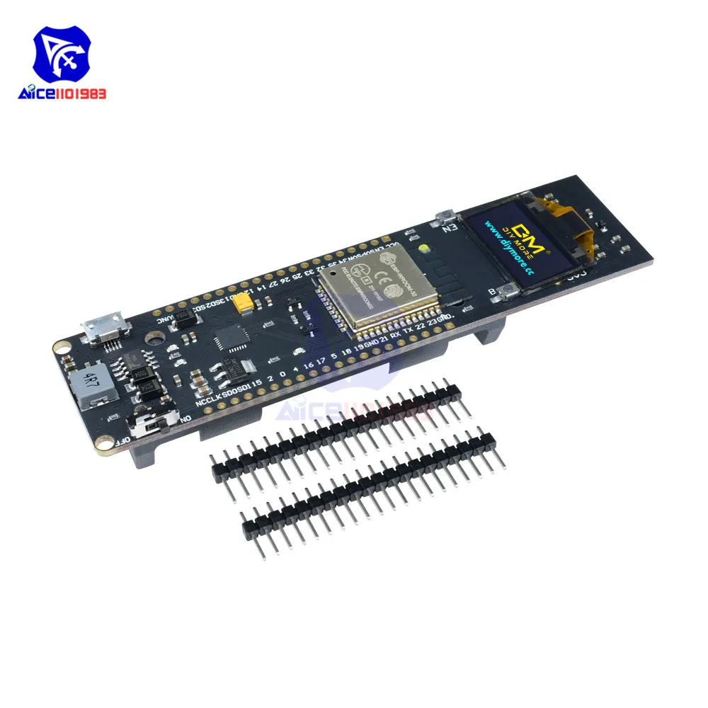 Diymore 0 96 дюймов OLED ЖК дисплей ESP 32 ESP8266 CP2102 18650 литиевая батарея беспроводная Bluetooth