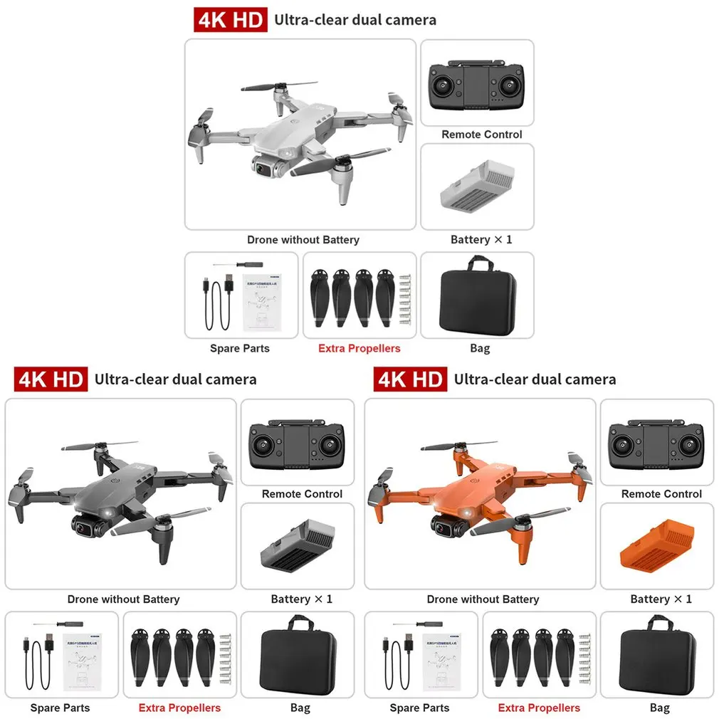 

L900 pro 4K HD dual camera with GPS WIFI FPV real-time transmission brushless motor rc distance 1.2km professional drone