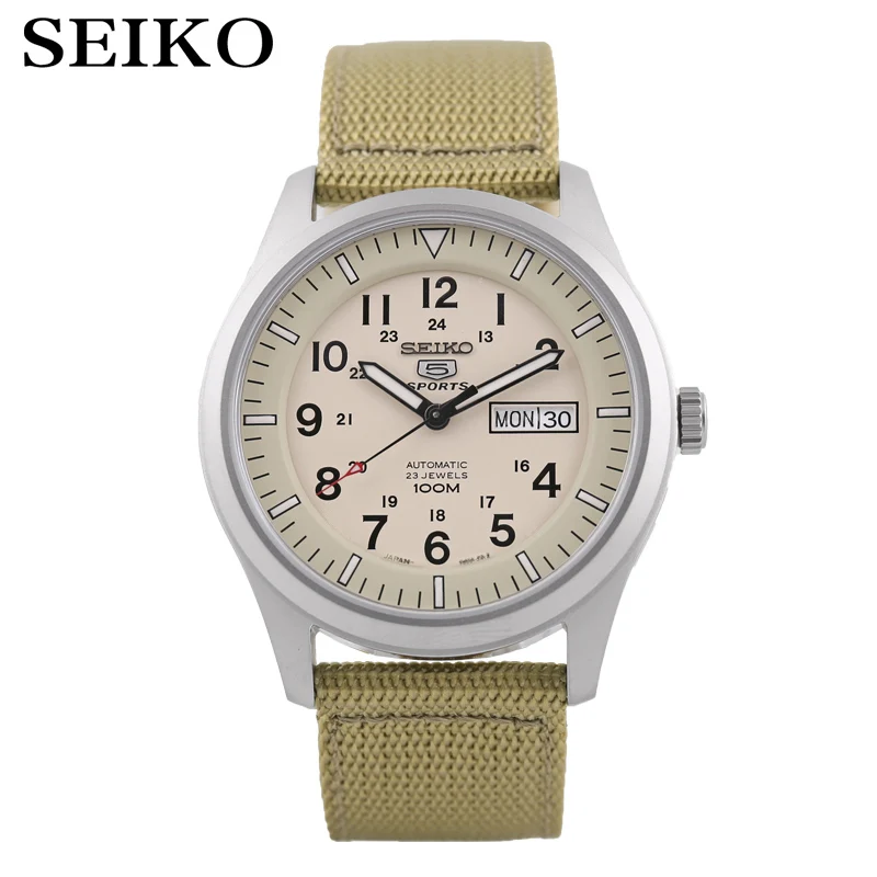 Seiko часы мужские 5 автоматические часы люксовый бренд водонепроницаемые спортивные наручные часы Дата мужские часы для дайвинга relogio masculin SNZG - Цвет: SNZG07K1-A