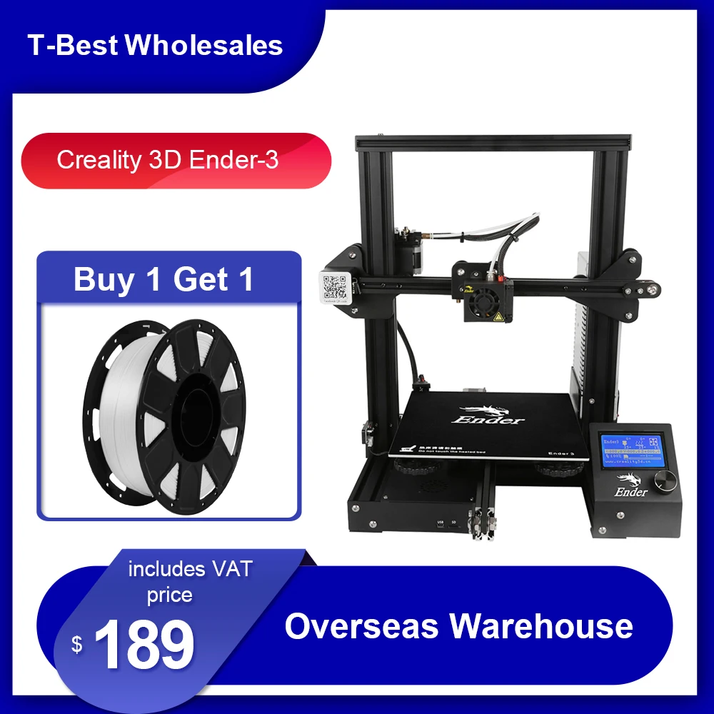 Creality 3D Ender 3 Высокоточный принтер для самостоятельной сборки - Цена: 13 451,13 руб.
