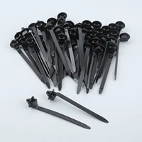 q26 50pcs car nylon tie wrap cable fixed fasteners clips black car cable fastening zip strap for all cars 92mmx5mm