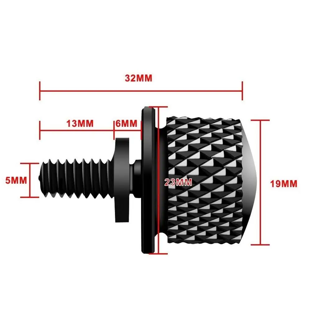 

Universal Aluminium Seat Bolt Fender Screws Mount Knob Cover Cap for