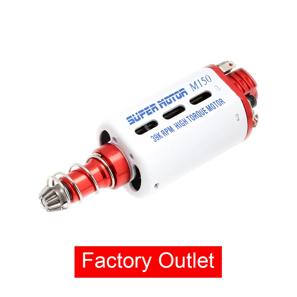 

CNC N35 Nd-Fe-B Magnet M150 High Speed AEG Motor With Ventilation Holes For Version 2 Gearbox M16/M4/MP5/G3/P90 AEG Motor